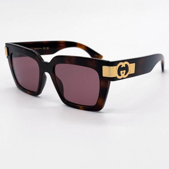 NEW GUCCI GG1689S 002 WOMEN HAVANA SUNGLASSES GUCCI - Picture 8 of 14